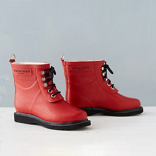 Laced Short Rain Boot