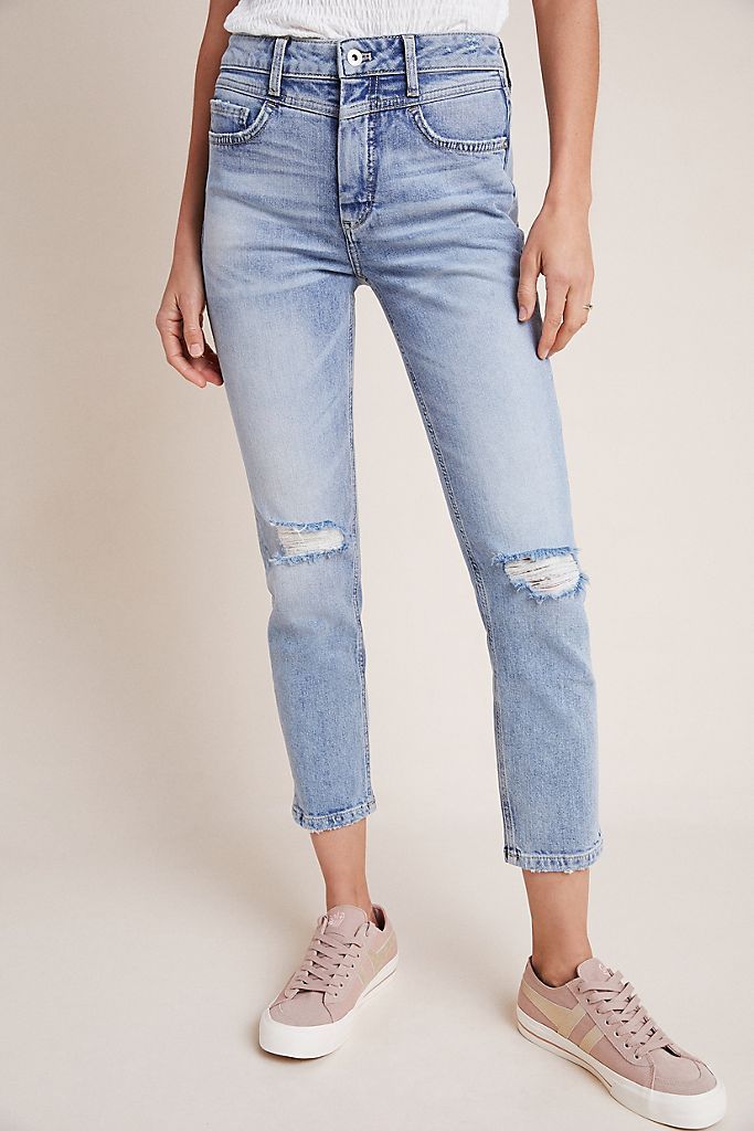 Ultra High-Rise Slim Straight Jeans