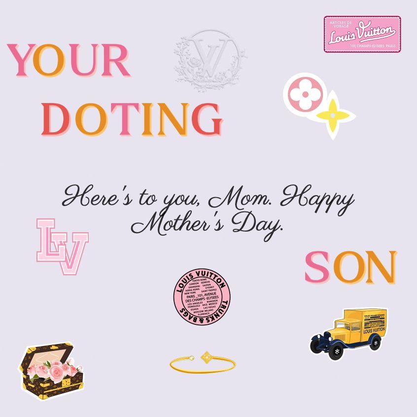 vuitton mothers day card