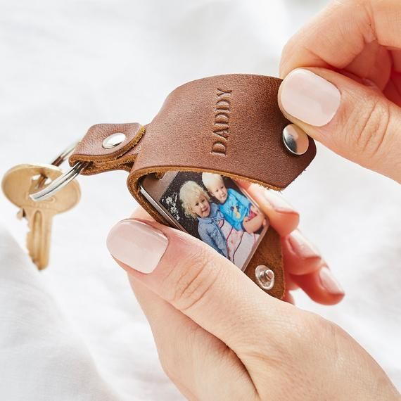 Personalised Photo Keyring Dad's Gifts Father's Day Present Daddy Son Daughter