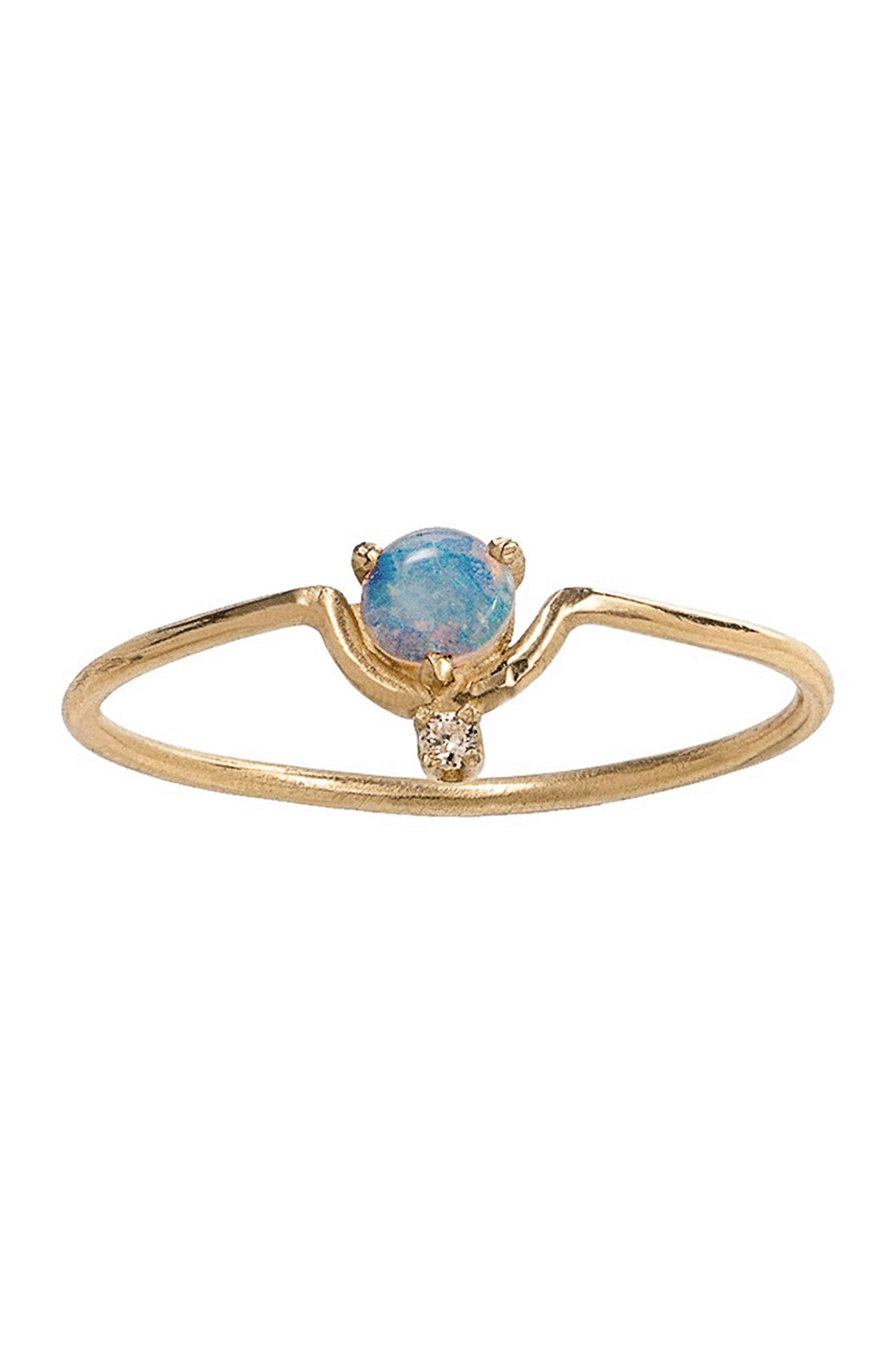 Flat Rose Cut Pave Diamond Ring Polki Diamond Ring Handmade Ring Gift for Her 925 Silver Ring Minimalist Diamond Ring