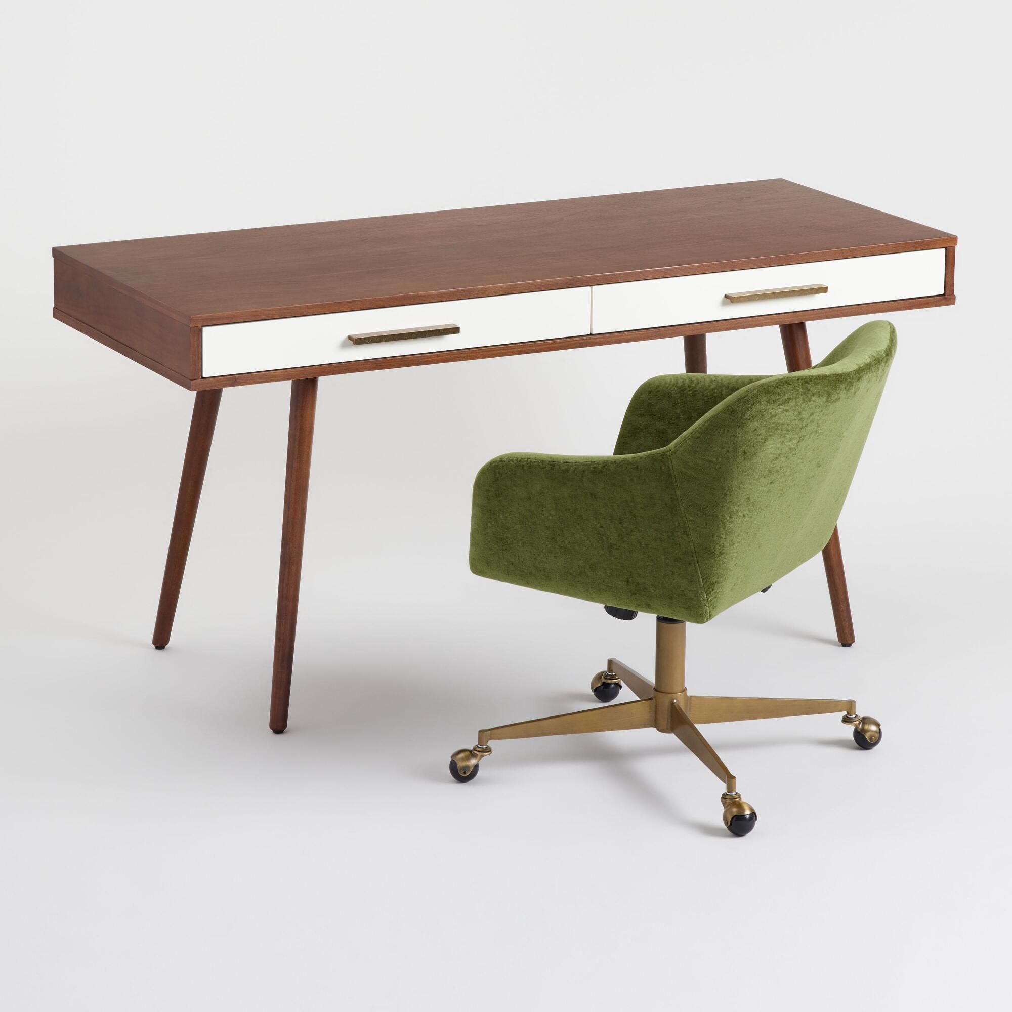 Green desk online chair