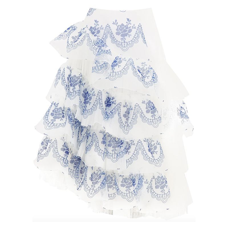Floral Organza Tulle Skirt