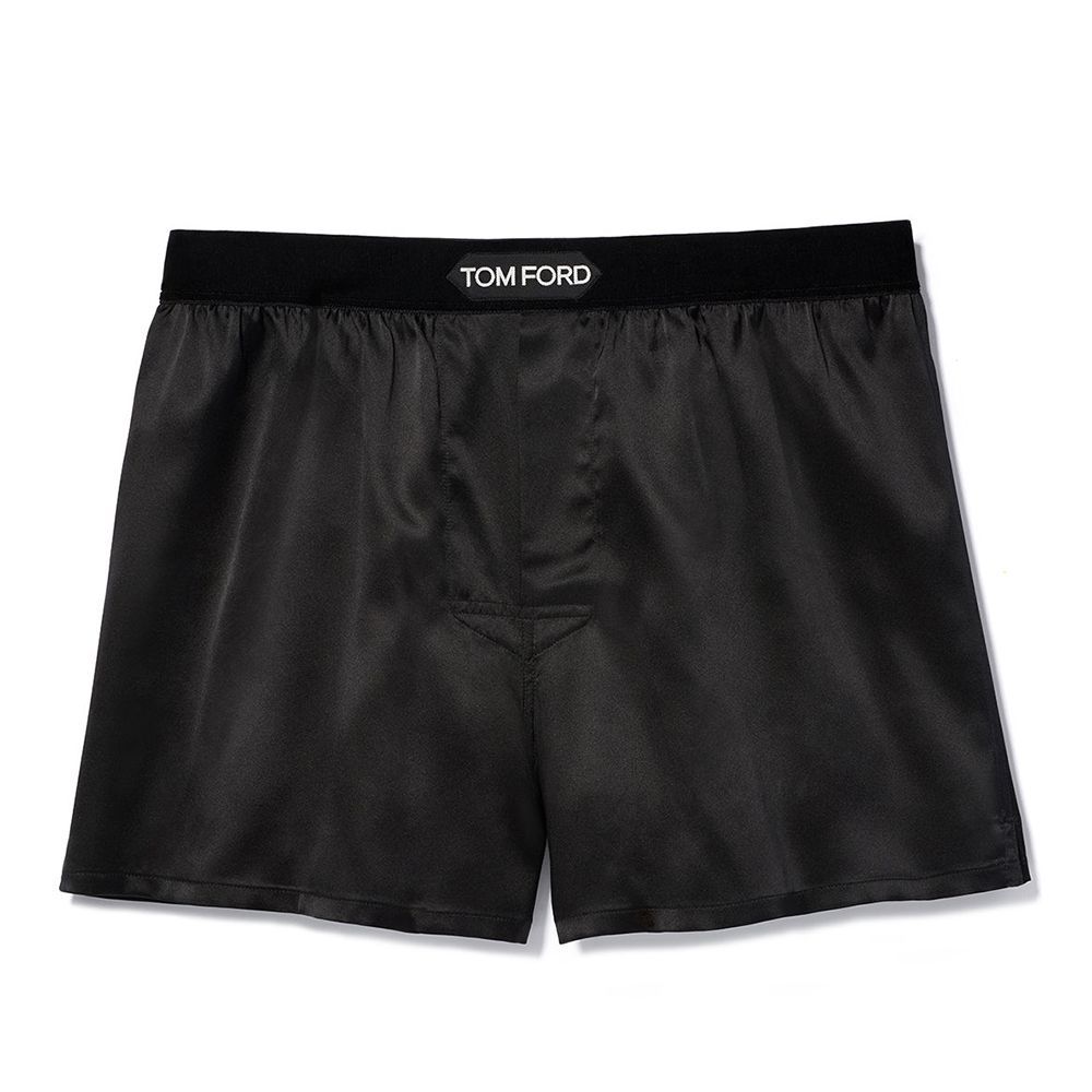 You’ll feel like you’ve got your groove back in these solid silk shorts fro...