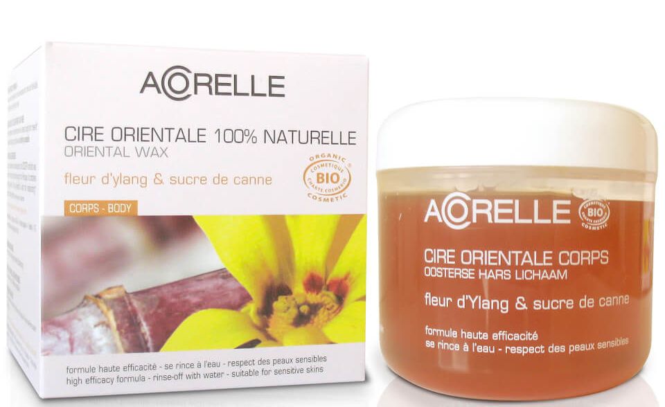 Acorelle Ylang Ylang Flower and Sugar Cane Sugar Wax with Body Strips 300g