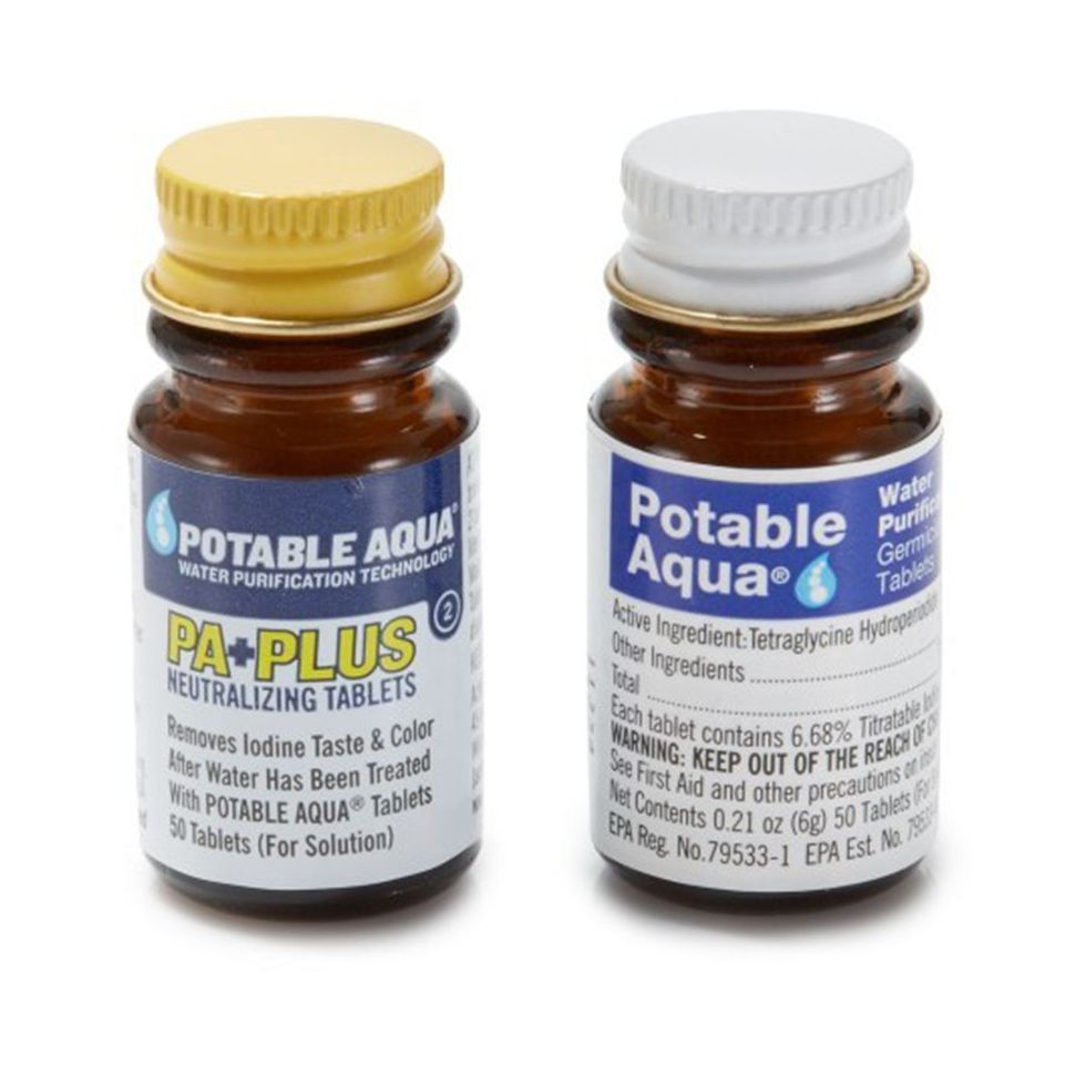 Iodine and Taste-Neutralizer Tablets