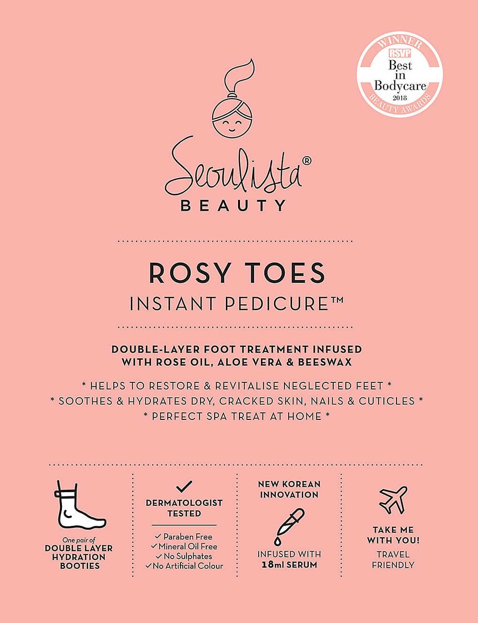 SEOULISTA ROSY TOES Instant Pedicure