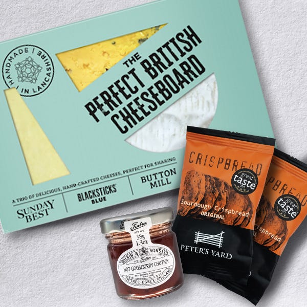 Perfect British Cheeseboard for 2