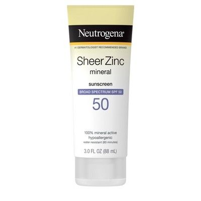Neutrogena Sheer Zinc Sunscreen 