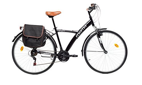 Bicicleta de paseo con alforjas