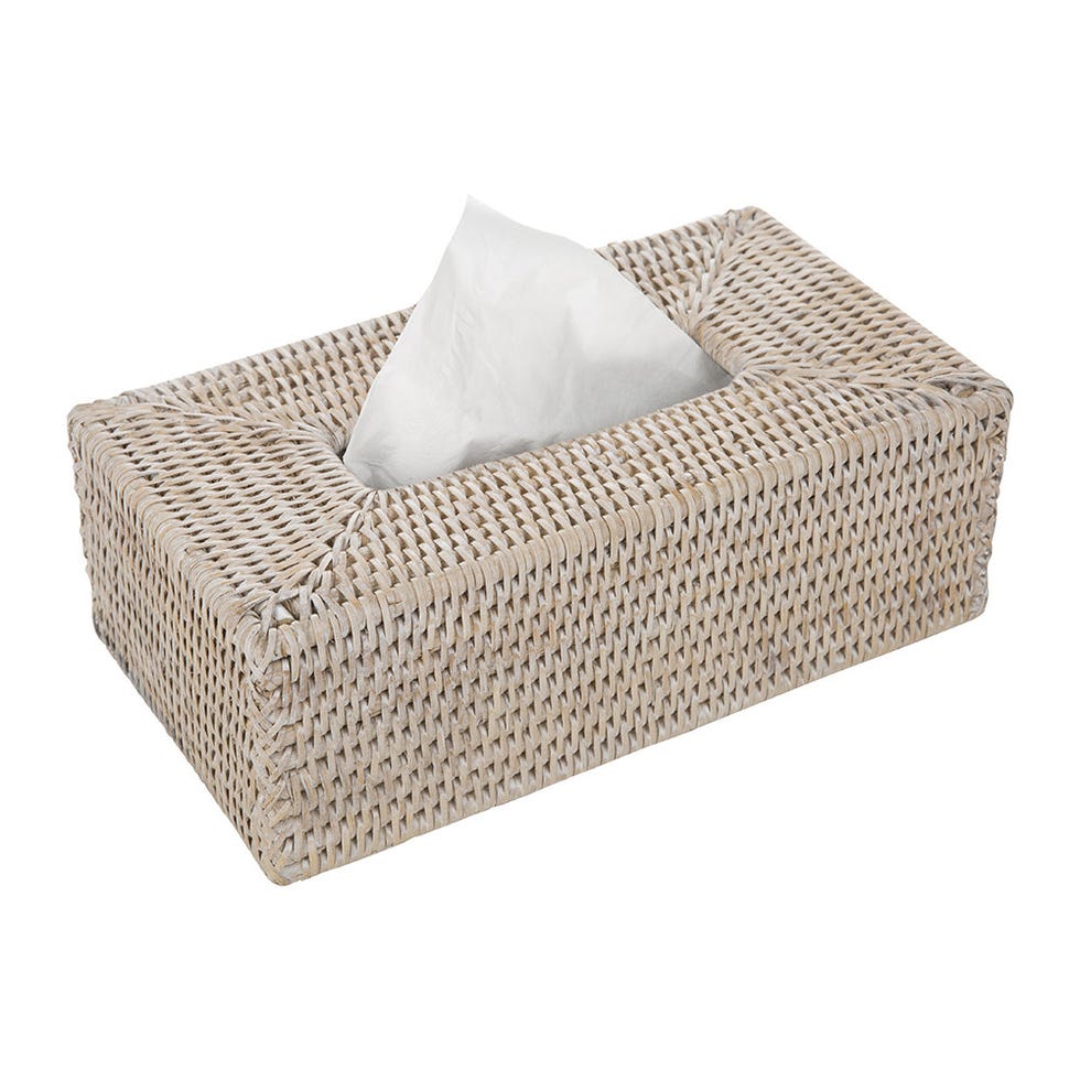Basket KBX Tissue Box - Light Rattan
