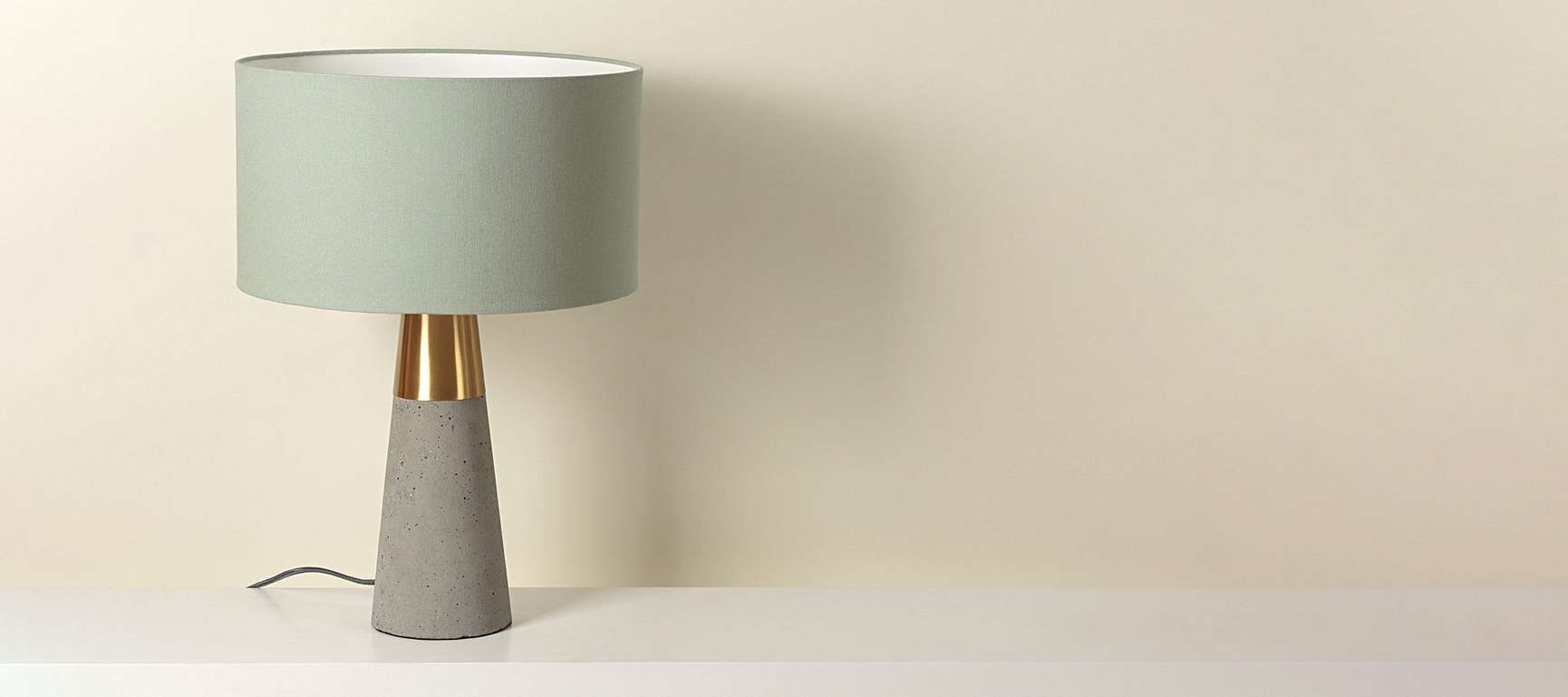 wilko rose gold lamp