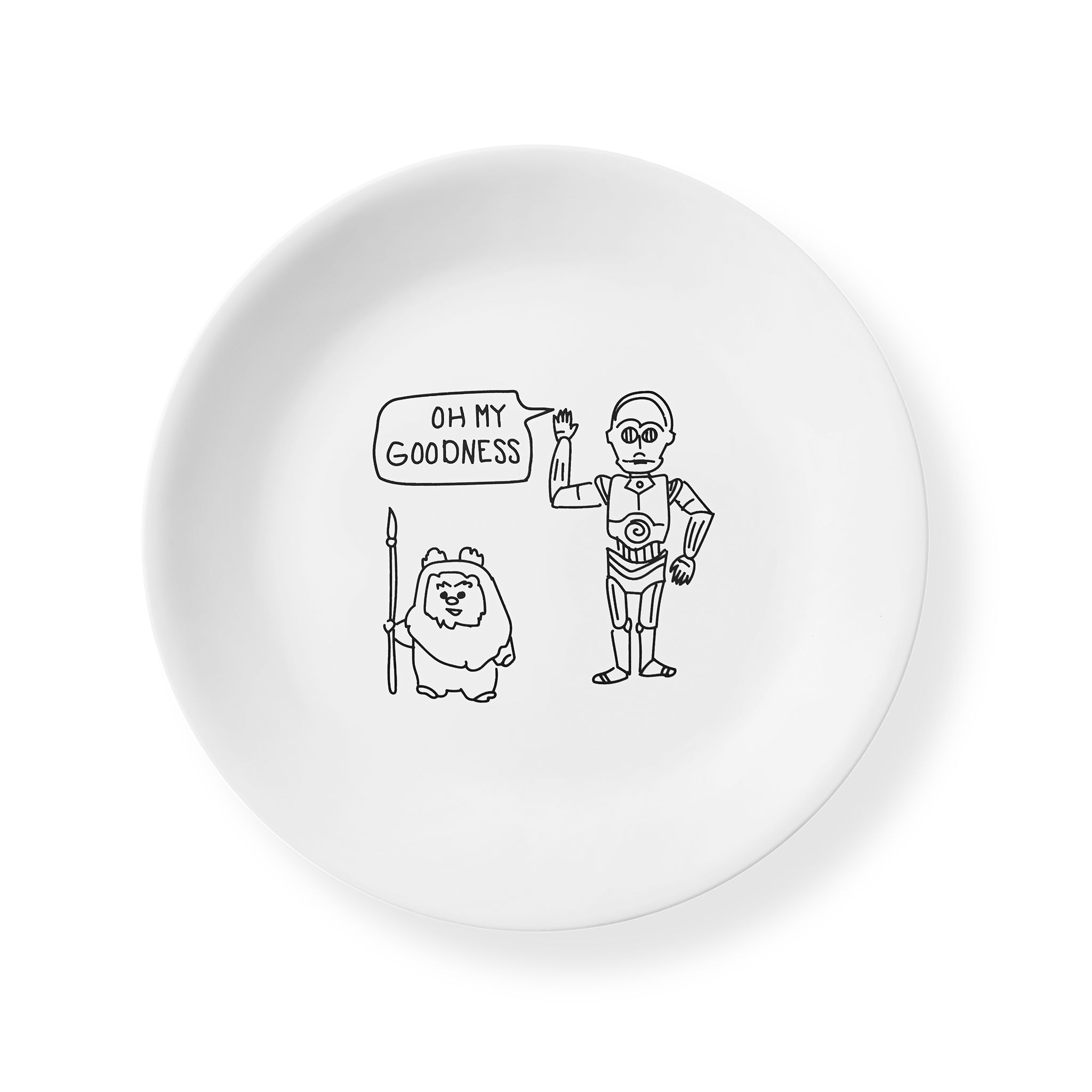 Star Wars Ewok + C-3PO Salad Plate