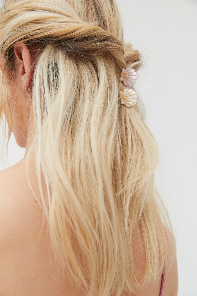 Girl Gold Starfish Shell Hair Clip Barrette Stick Hairpin Bobby Hair Accessories 