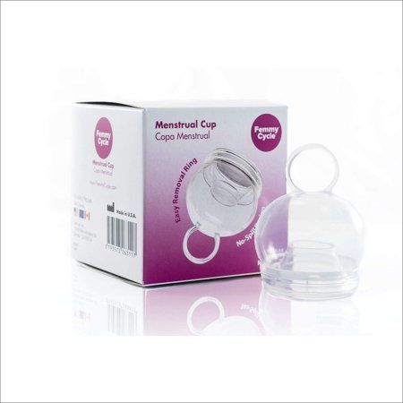 FemmyCycle Menstrual Cup Spill-Proof with Removal Ring Made in The USA, Regular Size