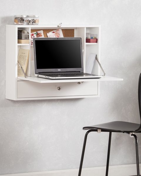 13 Floating Desks For Your Small Workspace Wall Mounted - Wall Mounted Fold Down Laptop Desk