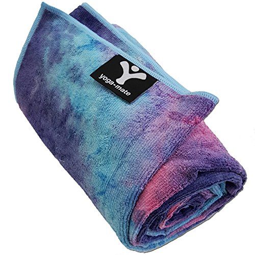 Lotuscrafts Yoga Towel Wet Grip Non Slip Yoga Towel with Grips Non-Slip & Fast-Drying Hot Yoga Mat Towel for Excellent Ground Grip Yoga and Pilates Towel Bikram Yoga Towel 72 x 24 