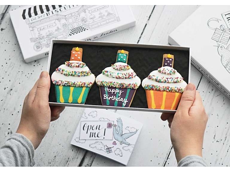 Hip Hip Hooray Birthday letterbox biscuits, £25