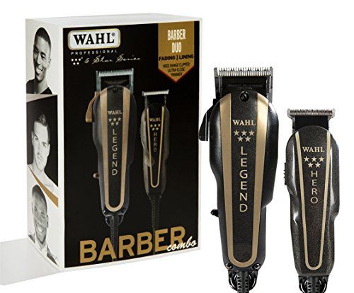 Wahl Professional 5-Star Barber Combo Legend ClippeSr and Hero T-Blade Trimmer