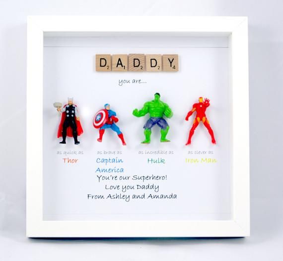 Superhero Father's Day Print - Father's Day Gift Idea from Kristen Duke