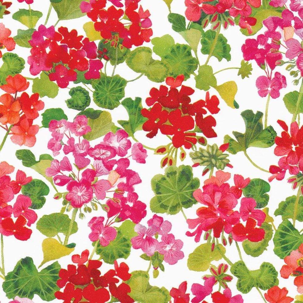 Geraniums Wrapping Paper Roll