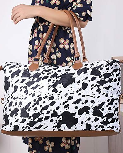 Cow Print Duffle Bag