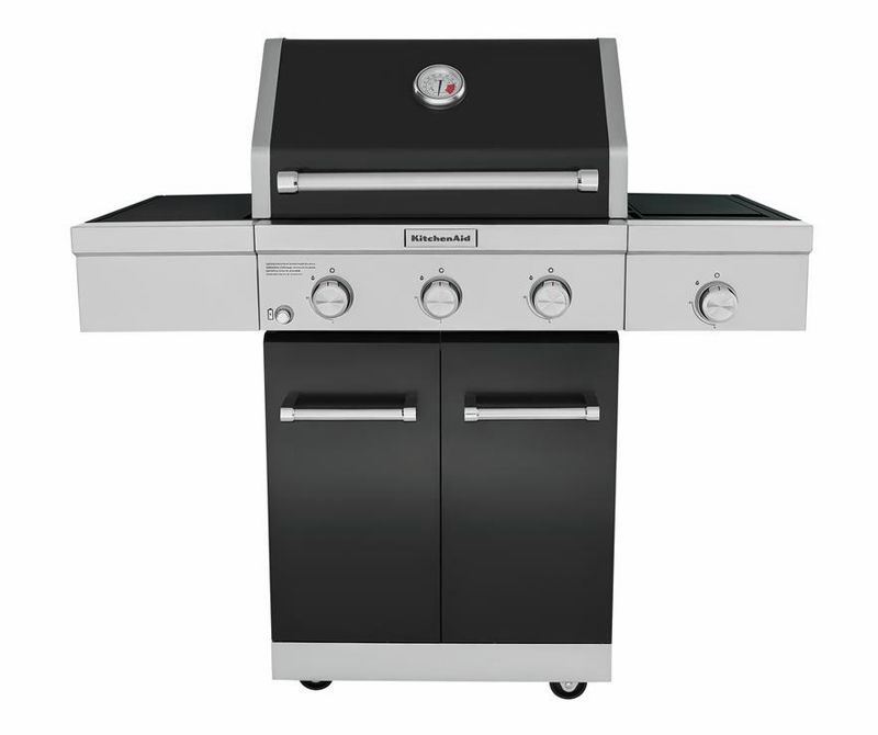 CCLIFE Barbecue grill gas barbecue with 3/4/5/6 main burners in silver or black 