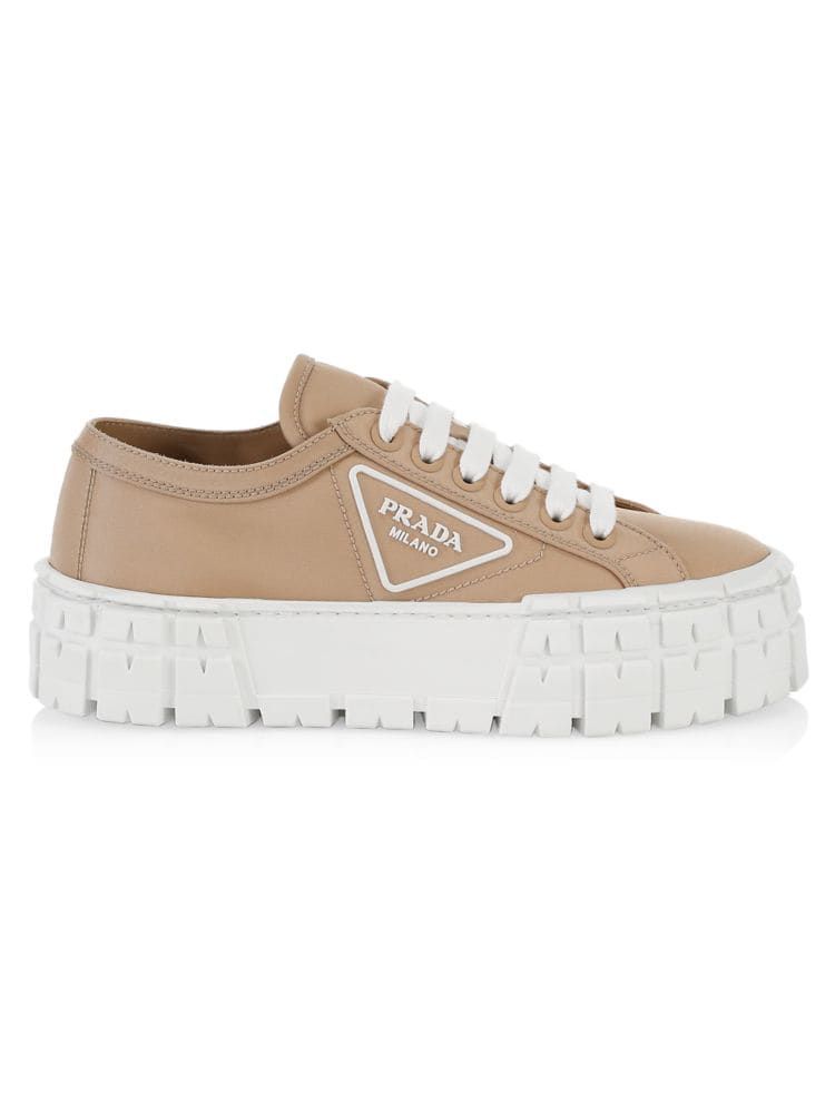 prada white platform sneakers