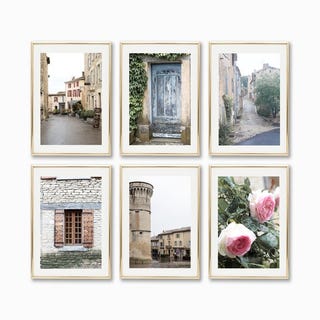 Gallery wall set, France photography prints, set of 6 prints