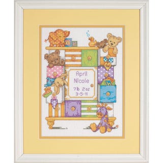 Birth Record Baby Drawers Cross Stitch Kit