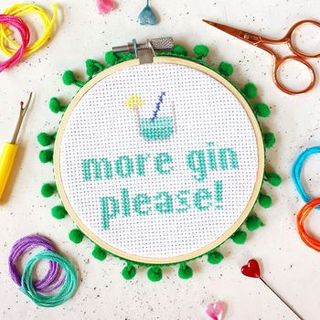 More Gin Please Cross Stitch Craft Kit