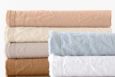 Best Linen Sheets Brands, Eileen Fisher Solid Washed Linen Duvet Cover