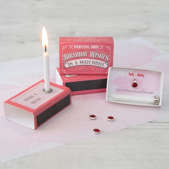 Marvling Bros Birthstone Gift In A Matchbox, £5