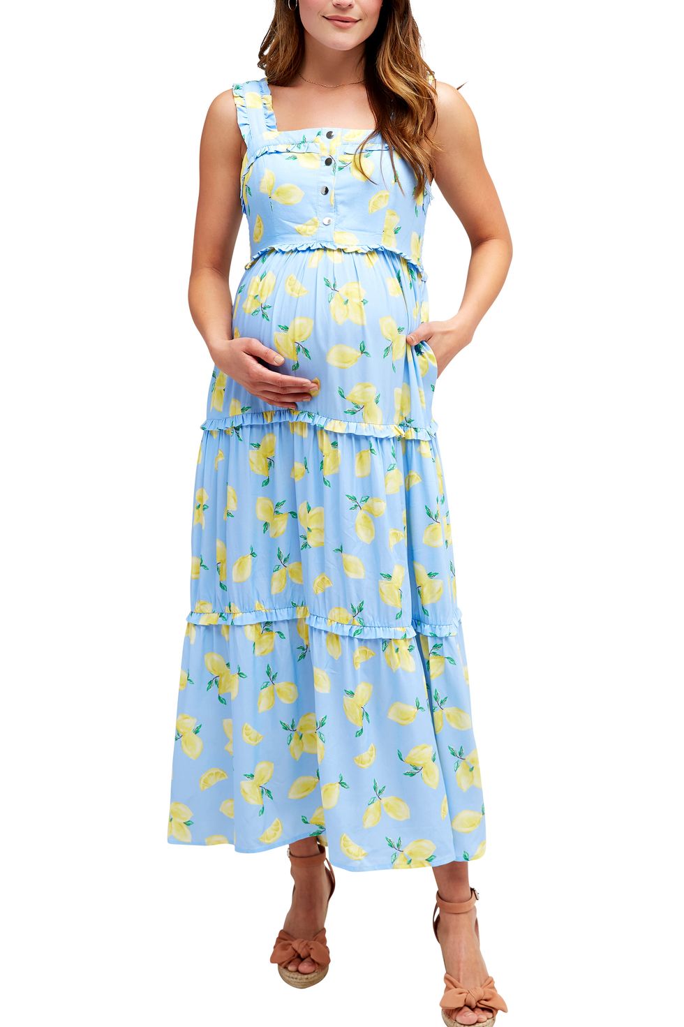 50 Cute Pregnancy Outfits To Try While You Can  Maternity dresses,  Maternity wrap dress, Polka dot maternity dresses