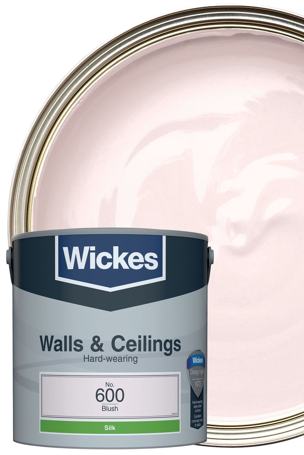 Wickes Colour @ Home Vinyl Silk Emulsion Paint - Blush 2.5L