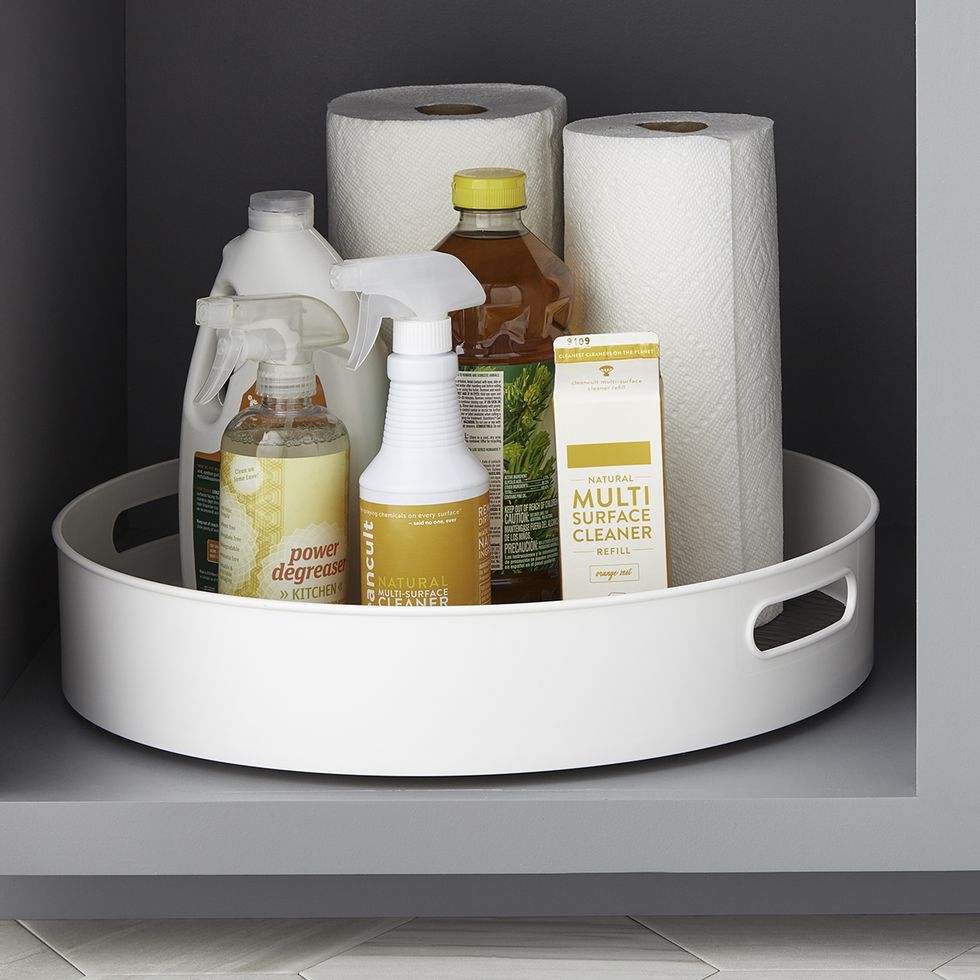 Estink Bathroom Corner Shelf, Adjustable 4-Tier White Plastic