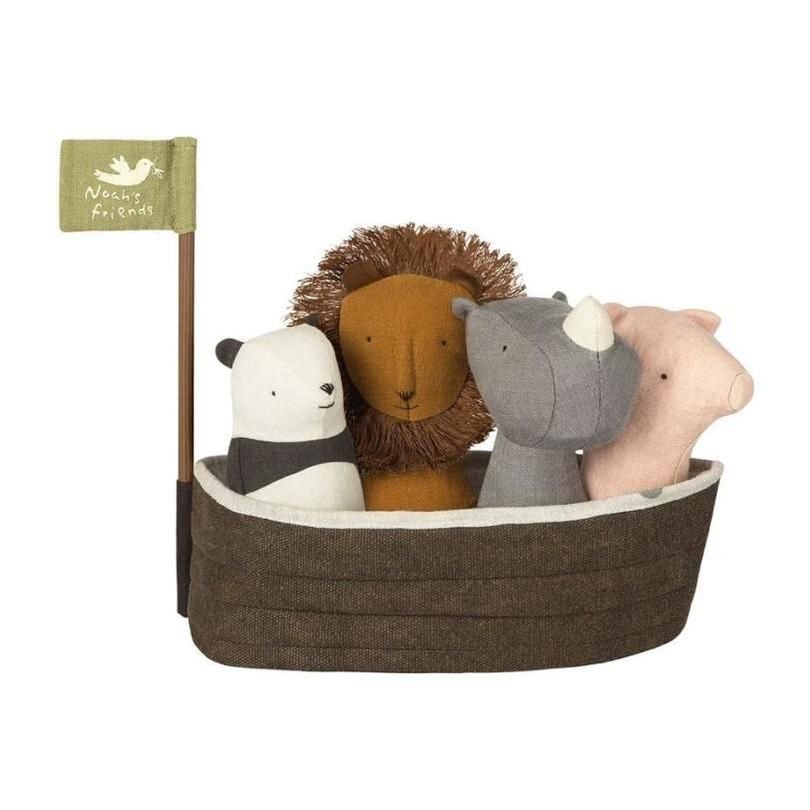 Noah's Ark With 4 Rattles