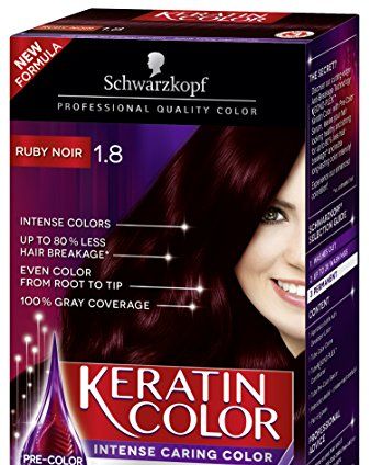 violet black hair color box