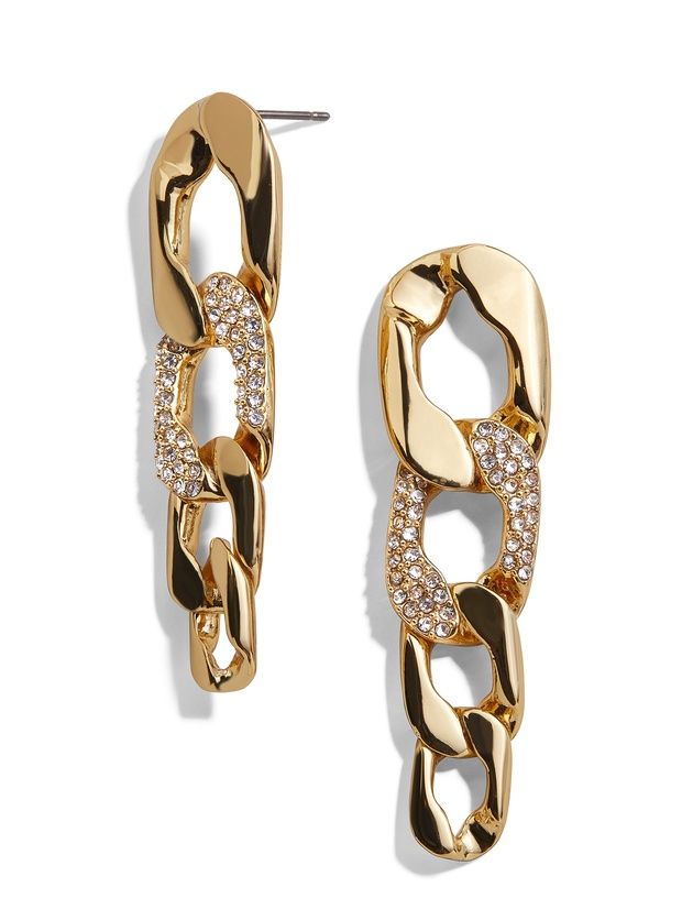 Michel Curb Chain Drop Earrings