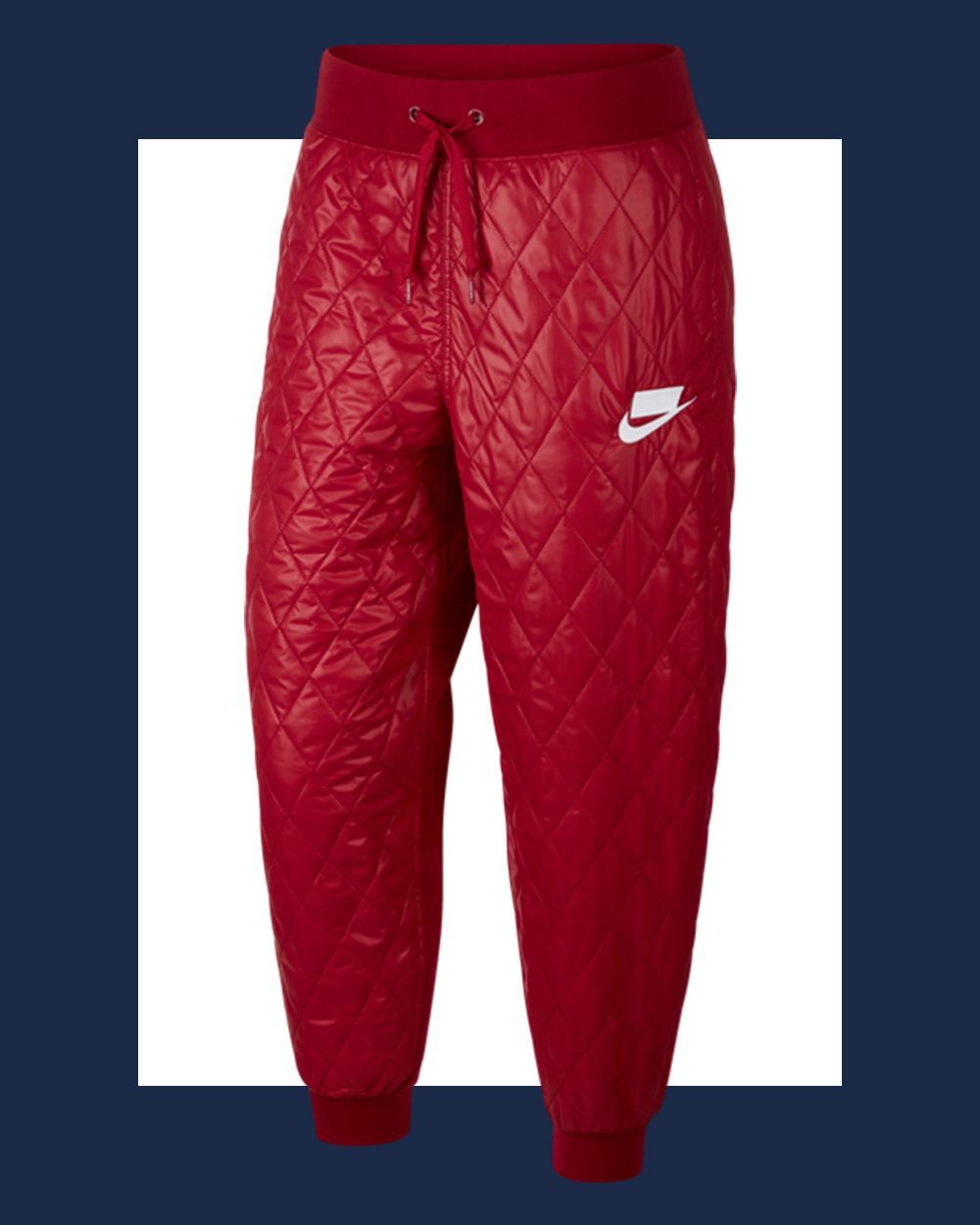 nike quilted joggers
