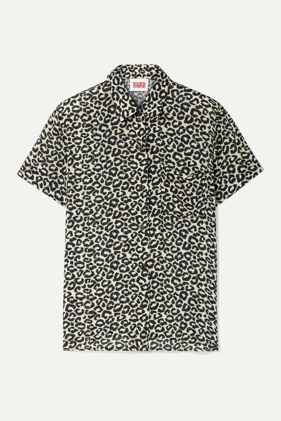Cabana Leopard-Print Voile Shirt