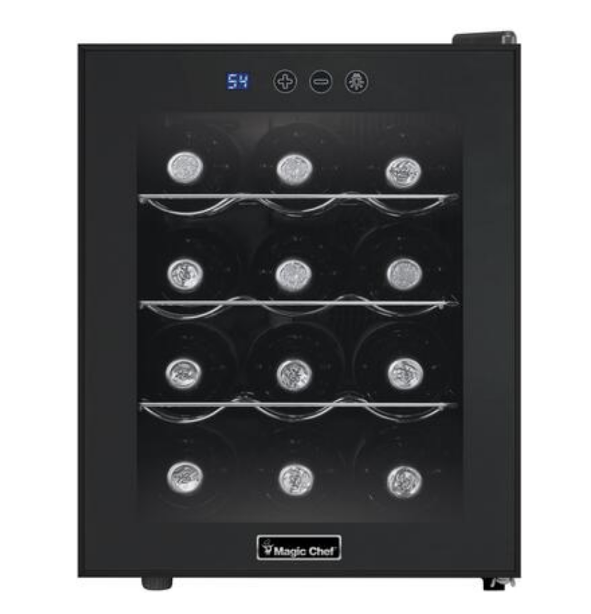 magic chef 52 bottle wine cooler