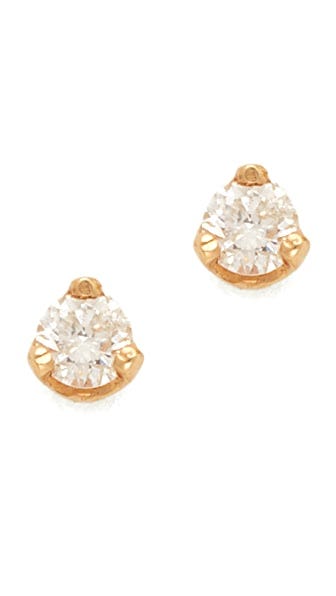 Diamond Prong Stud Earrings