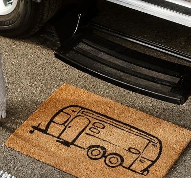 NEW Pottery Airstream Always Home Doormat floor entry mat Camping RV  Trailer