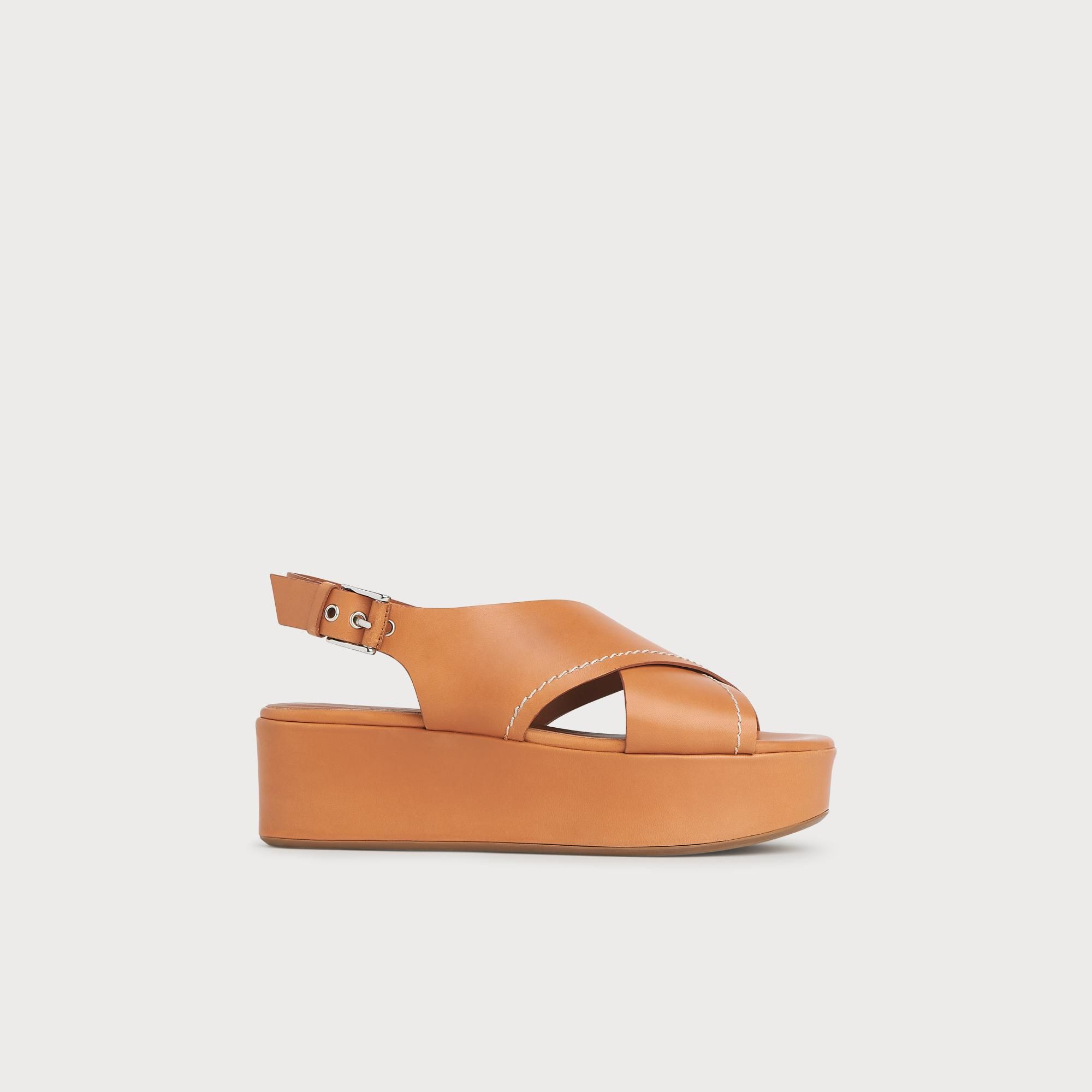 tan chunky sandals