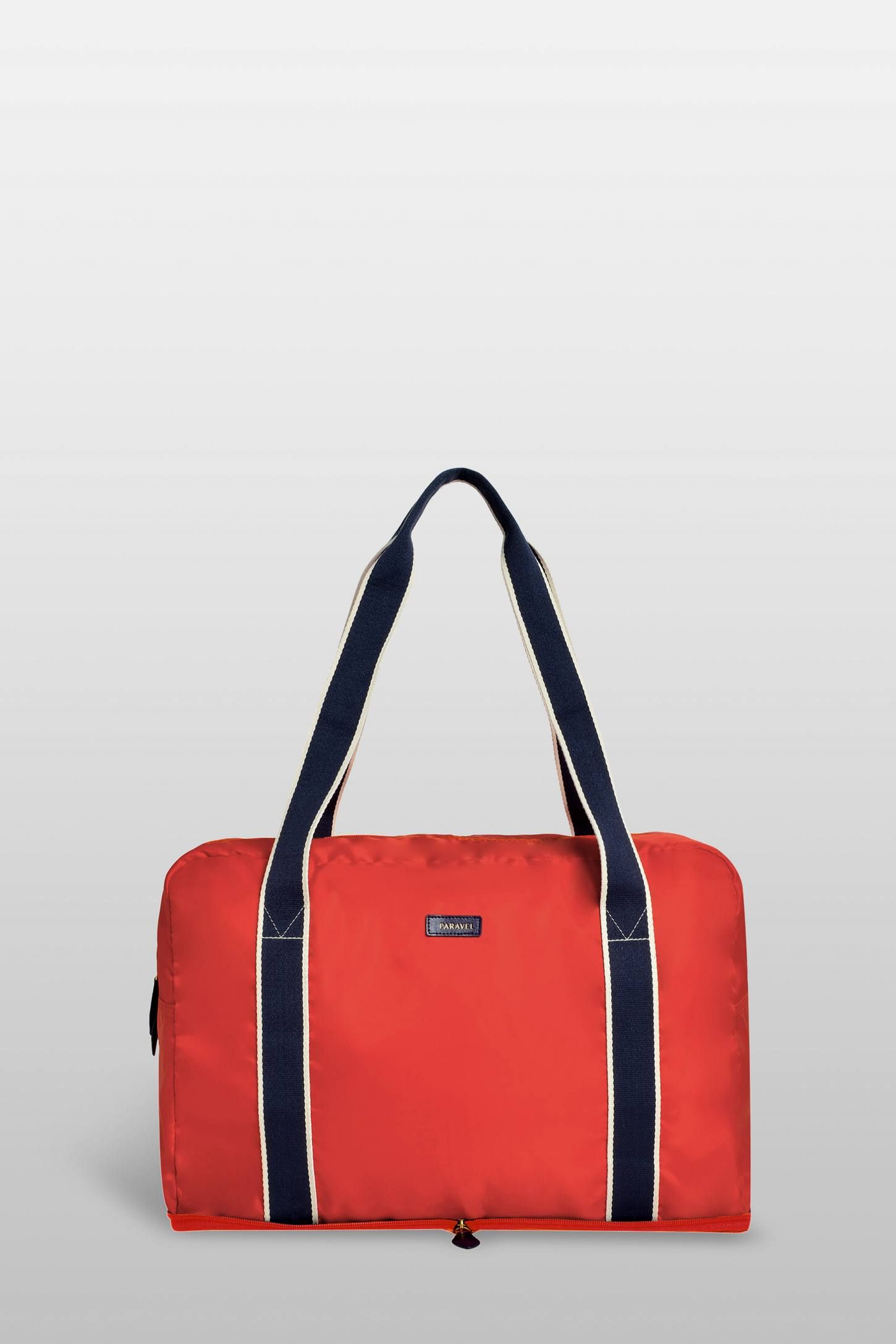 Travel Luggage Duffle Bag Lightweight Portable Handbag Orange Retro Floral Pattern Large Capacity Waterproof Foldable Storage Tote