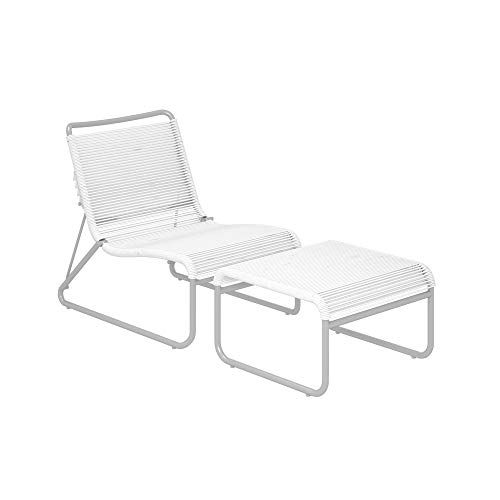 CosmoLiving Patio Lounge and Ottoman Set