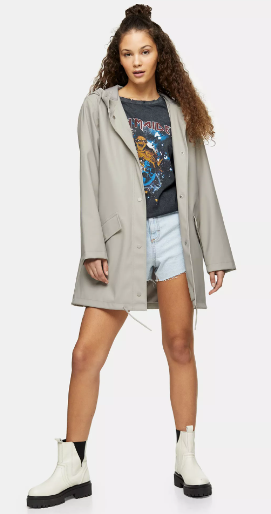 Grey Rain Mac