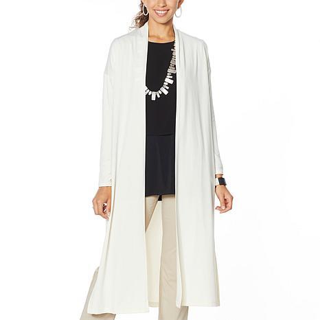 Dolman-Sleeve Knit Duster