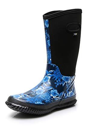 Women's Neoprene Rubber Rain Snow Boots 